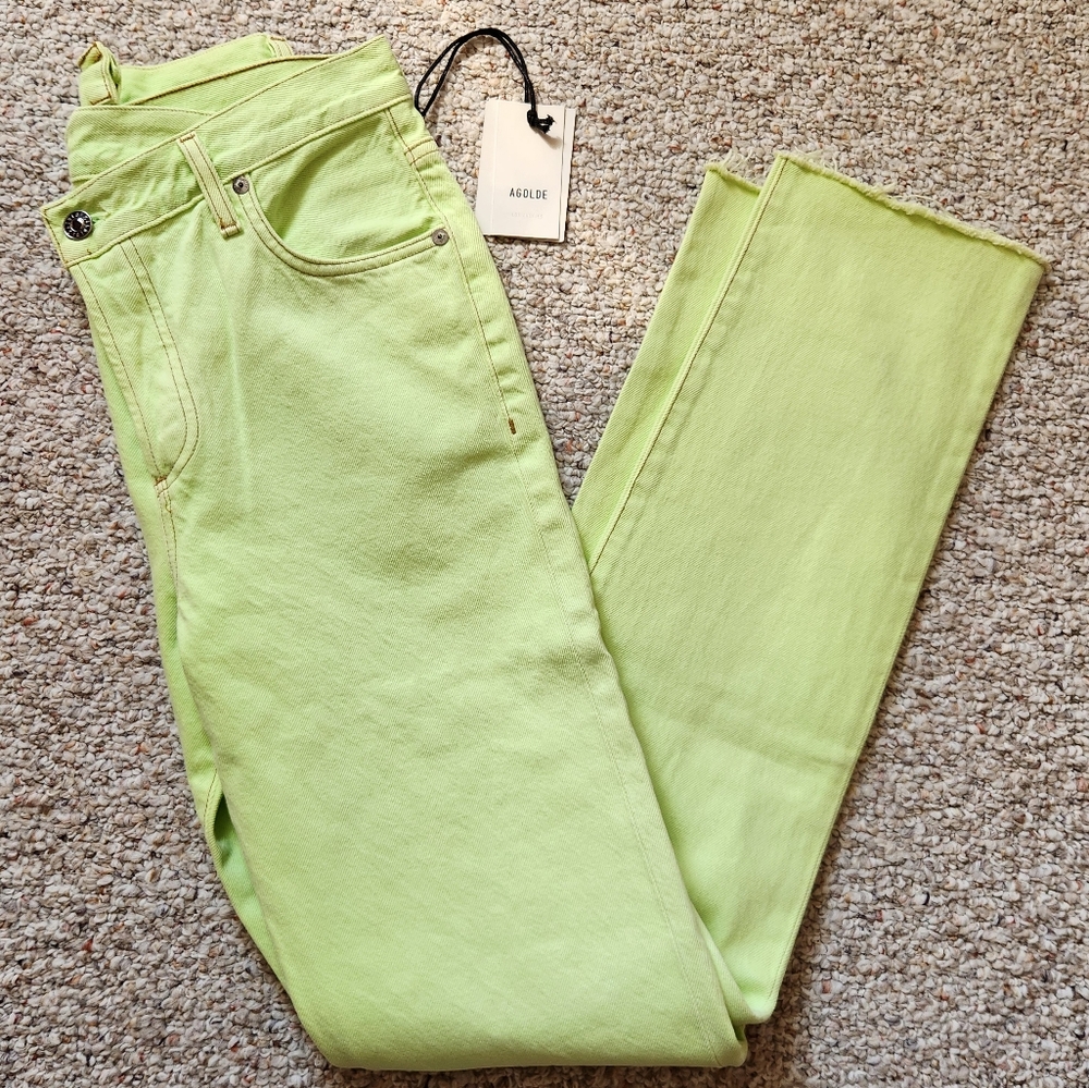Agolde criss cross jeans